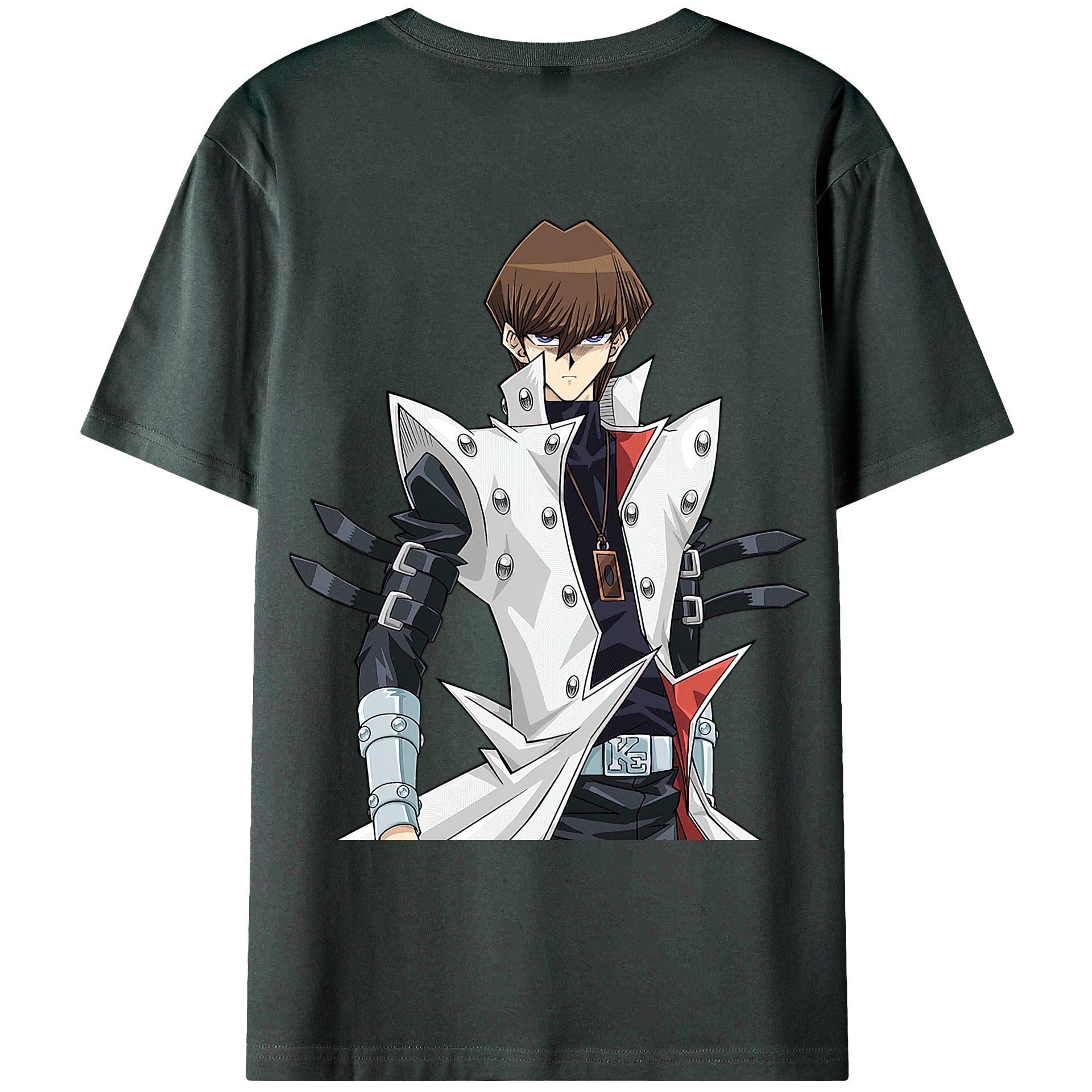 （画像用） 遊☆戯☆王 Yu-Gi-Oh! 綿100％ メンズ半袖Tシャツ（バックプリント） 通気性